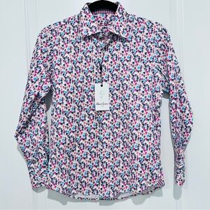Robert Graham Boy’s Long Sleeve Button Up Shirt Skull Print Sz. Medium (10-12)